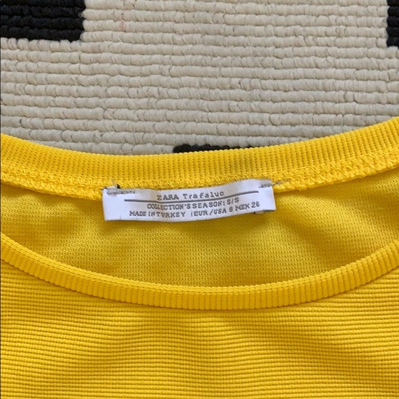 Zara Trafaluc Off-The-Shoulder Yellow Dress - Picture 3 of 8